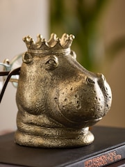 Bronze Gold Hippo Head Glasses Holder - Image 2 of 5