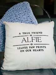 Personalised True Friend 100% Cotton Cushion by RUFF - Image 1 of 4