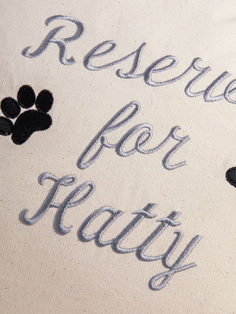 Personalised True Friend 100% Cotton Cushion by RUFF - Image 2 of 4