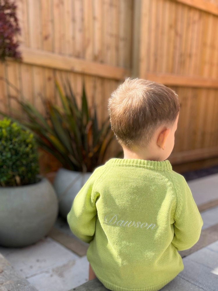 Kids Personalised Knitwear Cardigan by Ruff Cubs Kidswear - Image 2 of 5