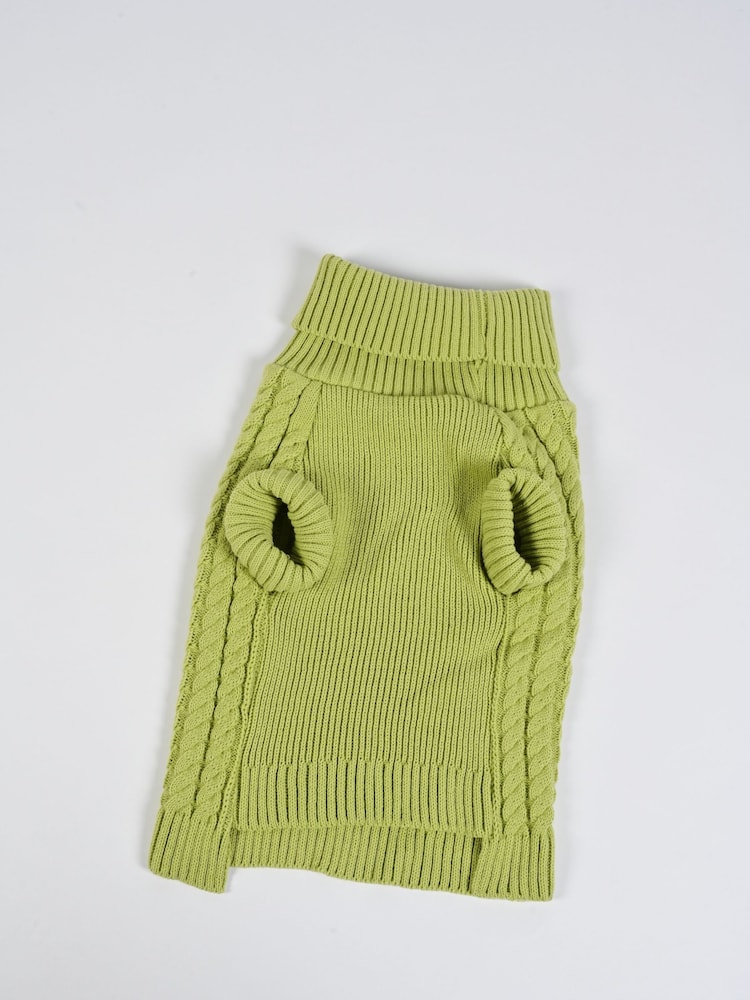 Personalised 100% Cotton Classic Knitted Roll Neck Jumper by RUFF - Image 2 of 5
