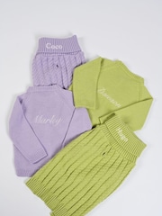 Personalised 100% Cotton Classic Knitted Roll Neck Jumper by RUFF - Image 3 of 5