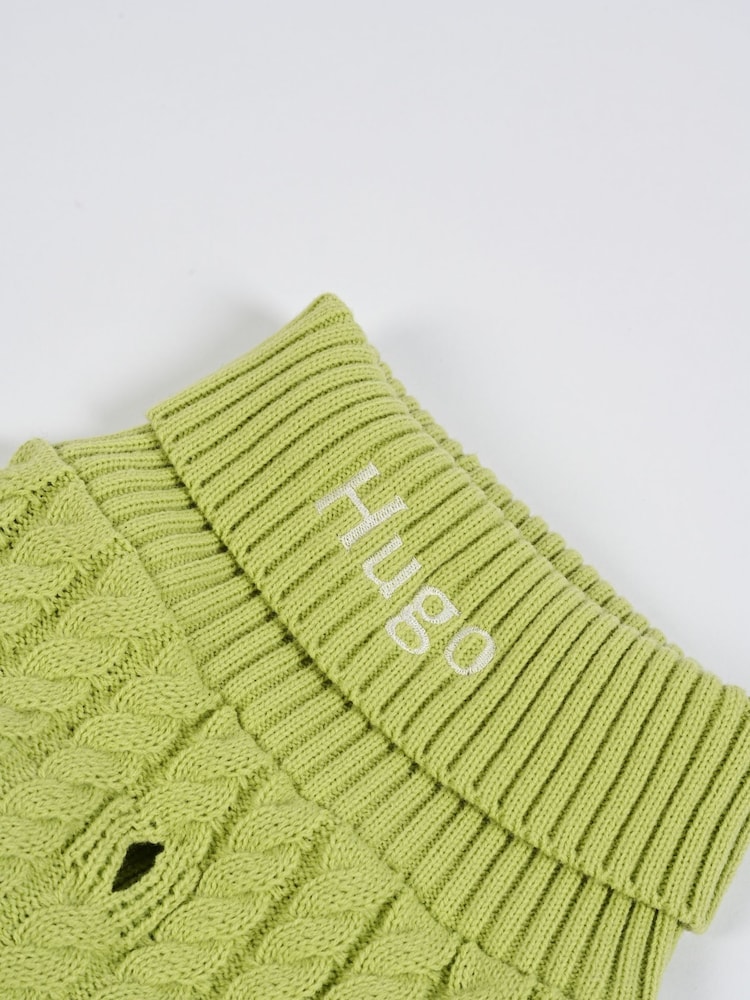 Personalised 100% Cotton Classic Knitted Roll Neck Jumper by RUFF - Image 5 of 5