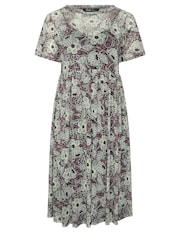 Yours Curve Black Mesh Throw On Dress - Image 5 of 5
