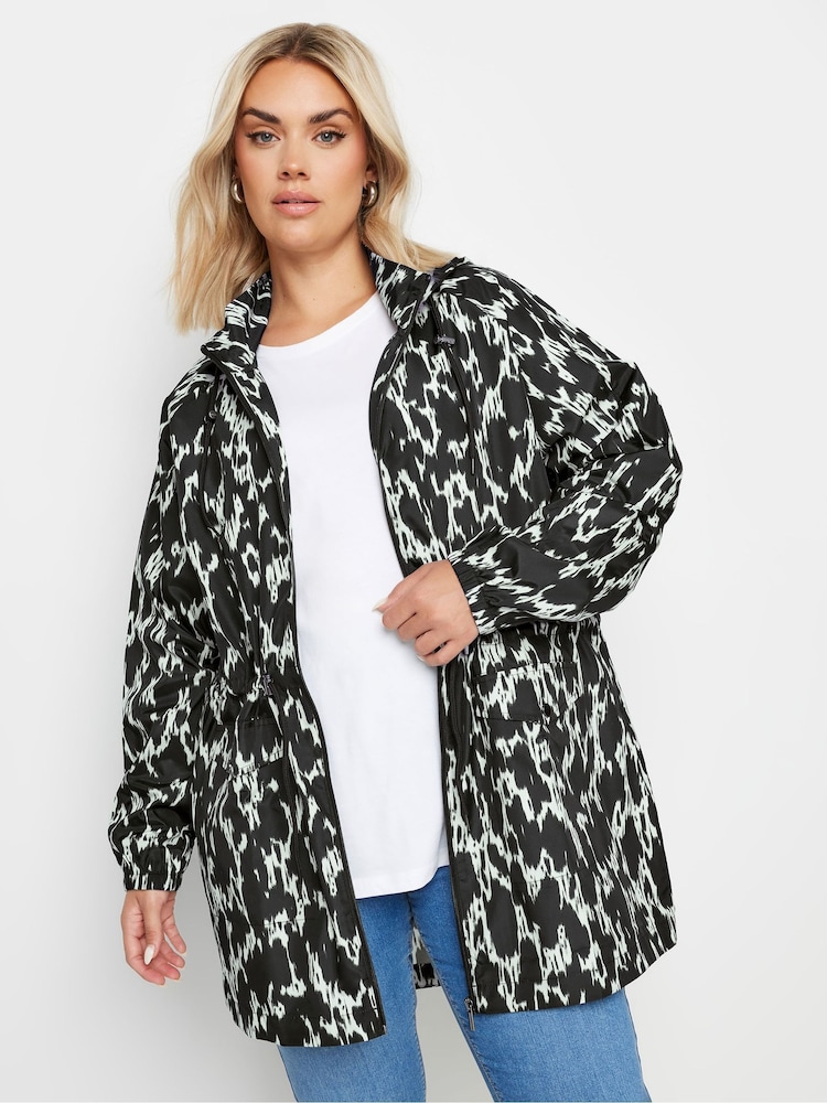 Yours Curve Black Lightweight Parka - Image 1 of 5