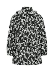 Yours Curve Black Lightweight Parka - Image 5 of 5