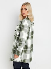 Yours Curve Checked 100% Cotton Shacket - Изображение 3 из 5