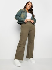 Yours Curve Blue Classic Denim 100% Cotton Jacket - Image 2 of 5