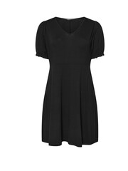 Yours Curve Black Puff Sleeve Day Dress - Image 7 of 11