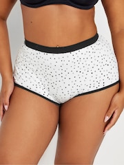 Yours Curve Black Full Briefs 5 Pack - Image 1 of 8