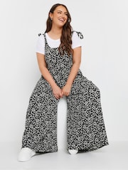 Yours Curve Black Textured Jersey Jumpsuit - Image 2 of 5