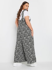 Yours Curve Black Textured Jersey Jumpsuit - Image 3 of 5