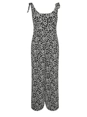 Yours Curve Black Textured Jersey Jumpsuit - Image 5 of 5