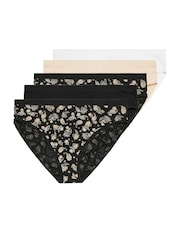Pack de 5 braguitas de pernera alta de Yours Curve - Imagen 1 de 8