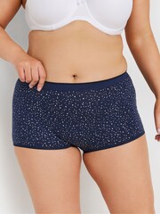 Yours Curve Blue Shorts 5 Pack - Image 2 of 8