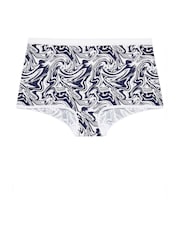 Yours Curve Blue Shorts 5 Pack - Image 7 of 8
