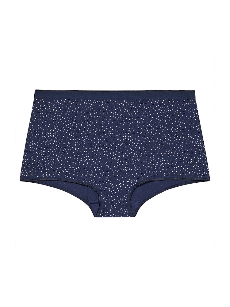 Yours Curve Blue Shorts 5 Pack - Image 8 of 8