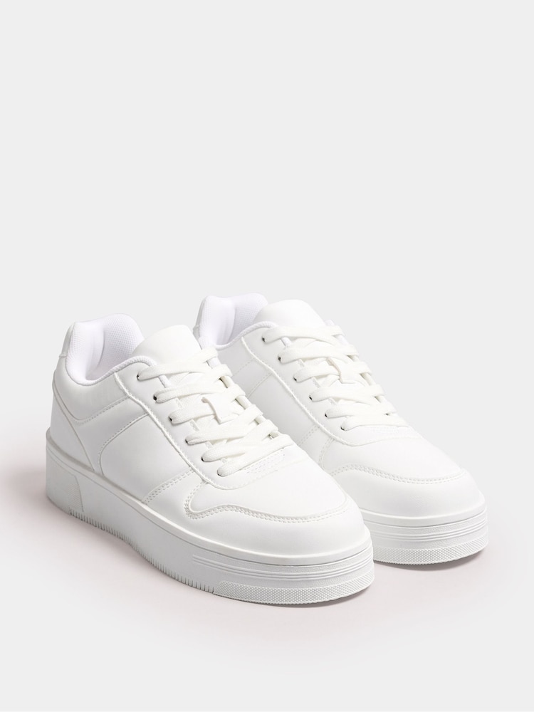Bela - Yours Curve širok kroj Chunky Trainers - Slika 1 iz 5 Bela - Yours Curve širok kroj Chunky Trainers - Slika 1 iz 5