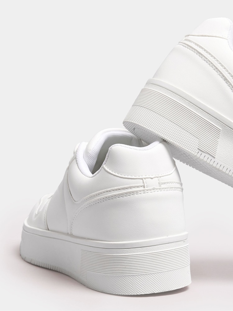 Yours Curve White Wide Fit Chunky Trainers - Image 3 of 5