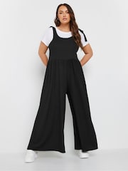 Yours Curve Textured Jersey Jumpsuit - Imagen 1 de 4