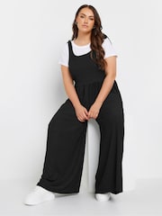 Yours Curve Textured Jersey Jumpsuit - Imagen 2 de 4