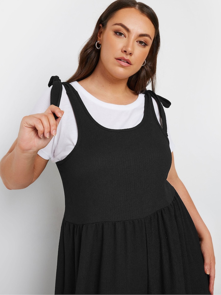 Yours Curve Textured Jersey Jumpsuit - Imagen 4 de 4