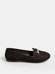 Yours Curve Black Wide Fit Snaffle Pumps - Image 2 of 4