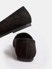 Yours Curve Black Wide Fit Snaffle Pumps - Image 3 of 4