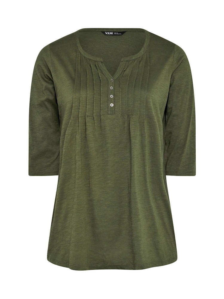 Yours Curve Preplet Henleys 100% bombaž Top - Slika 5 iz 5 Yours Curve Preplet Henleys 100% bombaž Top - Slika 5 iz 5