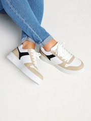 Yours Curve Natural Wide Fit Chunky Trainers - Image 1 of 3