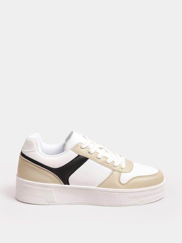 Yours Curve Natural Wide Fit Chunky Trainers - Image 3 of 3
