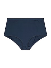 Yours Curve Blue Full Briefs 5 Pack - Image 3 of 3