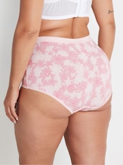 Yours Curve Pink Full Briefs 5 Pack - Image 2 of 8