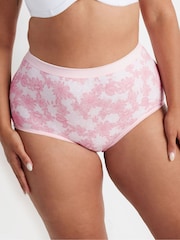 Yours Curve Pink Full Briefs 5 Pack - Image 3 of 8