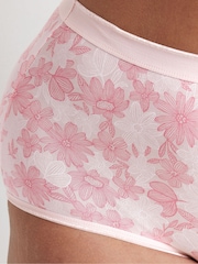Yours Curve Pink Full Briefs 5 Pack - Image 4 of 8