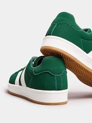 Yours Curve Green Wide Fit Padded Skate Trainers - Image 3 of 5