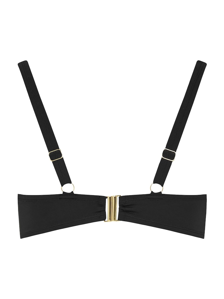 Yours Curve Black Underwired Bikini Top - Image 6 of 6 Yours Curve Black Underwired Bikini Top - Image 6 of 6