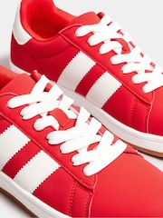 Yours Curve Red Wide Fit Padded Skate Trainers - Image 5 of 5