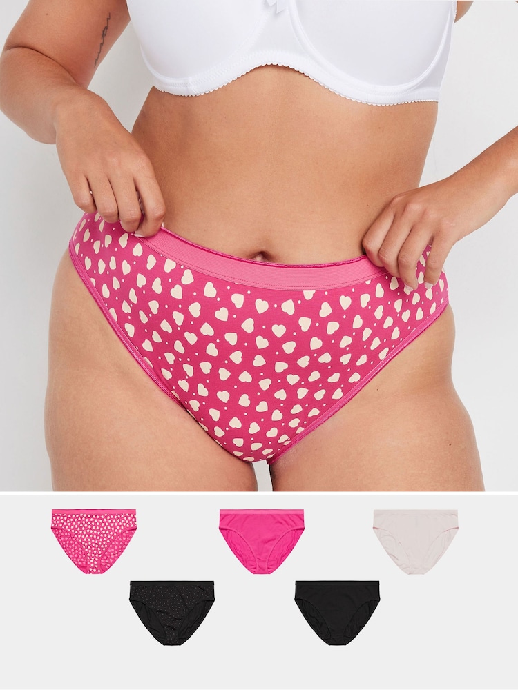 Yours Curve Slips mit hohen Beinausschnitten im 5er-Pack - Bild 1 von 4 Yours Curve Slips mit hohen Beinausschnitten im 5er-Pack - Bild 1 von 4