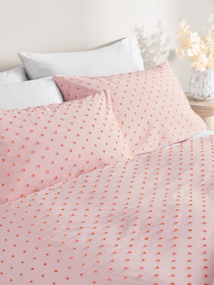 Pikčast Dobby Duvet Pokrov in blazina set - Slika 2 iz 4 Pikčast Dobby Duvet Pokrov in blazina set - Slika 2 iz 4