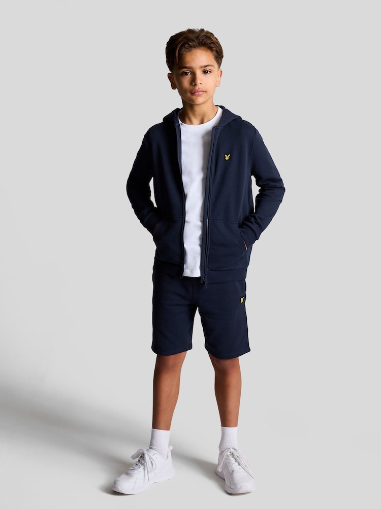 Lyle & Scott Navy Navy Boys Zip Up Hoodie - Image 1 of 5
