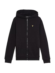 Lyle & Scott Black Black Boys Zip Up Hoodie - Image 1 of 4