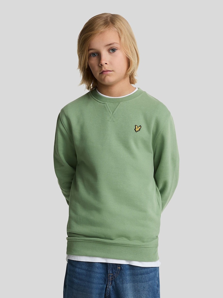 Lyle & Scott Green Boys Crew Neck Sweatshirt - Image 1 of 7