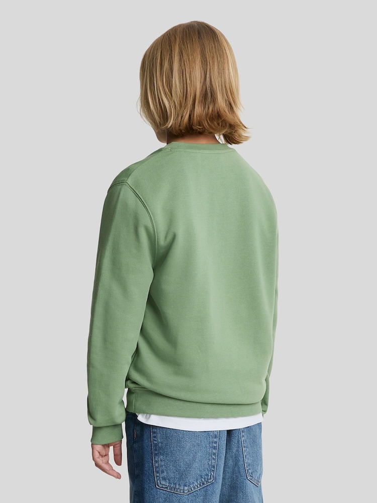 Lyle & Scott Green Boys Crew Neck Sweatshirt - Image 2 of 7