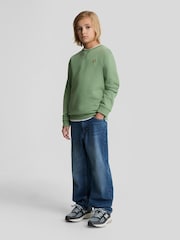 Lyle & Scott Green Boys Crew Neck Sweatshirt - Image 3 of 7