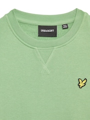 Lyle & Scott Green Boys Crew Neck Sweatshirt - Image 7 of 7