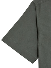 Lyle & Scott Green Boys Linen Short Sleeve Shirt - Image 3 of 3