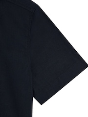 Lyle & Scott Navy Boys Linen Short Sleeve Shirt - Image 7 of 7