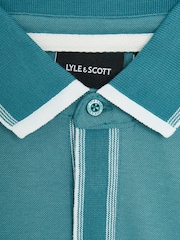 Lyle & Scott Blue Boys Concealed Placket Polo Shirt - Image 2 of 3