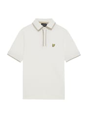 Lyle & Scott White Boys Concealed Placket Polo Shirt - Image 5 of 7